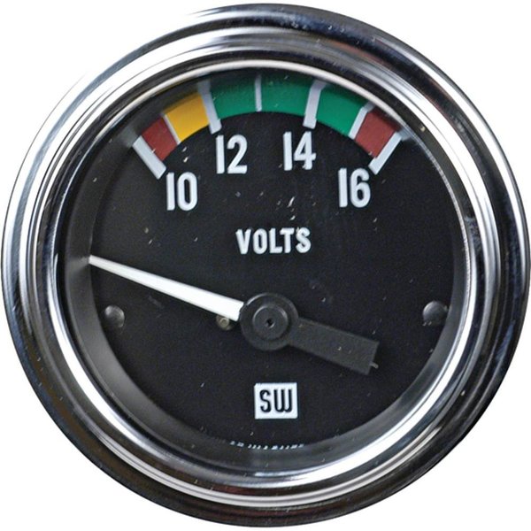 Aftermarket Stewart Warner Instrument Voltmeter SWI-82112-JN